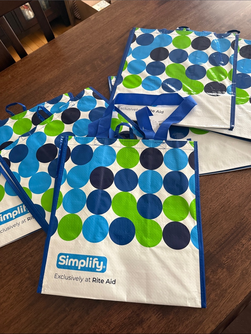 6 Reusable Rite Aid Tote Bags - Picture 3 of 6